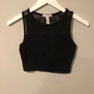 Black crop top size small
